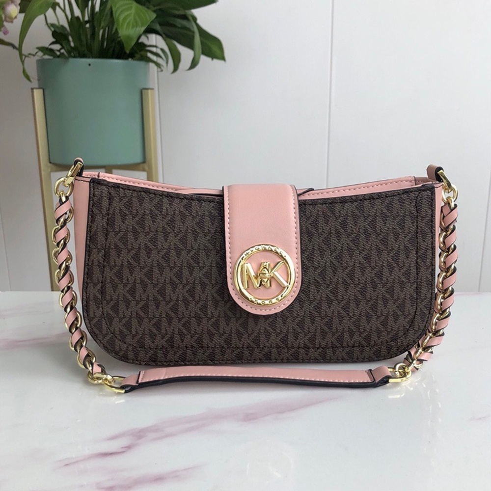 M&K Carmen Logo Shoulder Bag